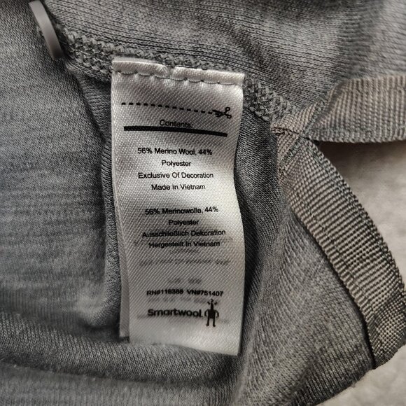 Smartwool Merino Blend Sport Shirt Mens Sz Small Gray Long Sleeve - Picture 6 of 9